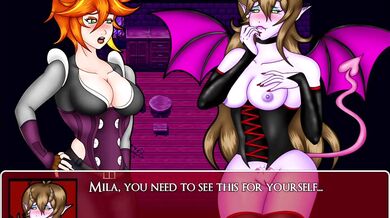 'Evil Vampire Queen Sybille Defeats the Veil-Clad Hunter'