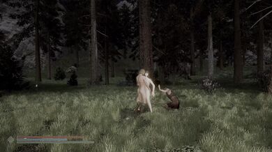 [skyrim dogma]the girl have wild sex in the woodland