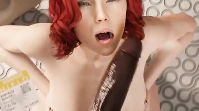'Black Widow Takes a Black Blowjob'