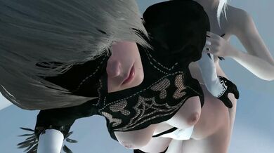 Sexy Futa Kaine and Two Boys in a Loop (with No Sound)