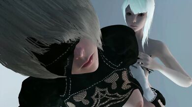 Sexy Futa Kaine and Two Boys in a Loop (with No Sound)