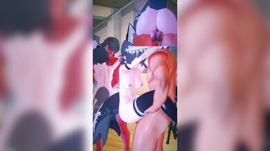 Ellen, with her big tits bouncing on a cock, moans in pleasure as she rides it hard and fast.