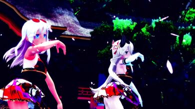 'Masters of the Deep Blue Sea - Shimakaze, Amatsukaze & Ro500 Tougen Renka [MMD R15] Hamselvish'