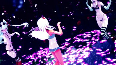 'Masters of the Deep Blue Sea - Shimakaze, Amatsukaze & Ro500 Tougen Renka [MMD R15] Hamselvish'