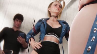 "Watching HMV as my curvaceous body moves to the beat."