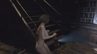 "Ashley, a beautiful naked model, is on the set of RE4 Ashley, an upcoming adult film."