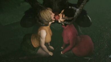 Rewritten as: "Sexy Women and a Werewolf Beast: A Wild Night of Lust"