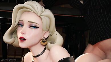 "Anal Lust - Mercy's Anal Plunge with Formal Attire."