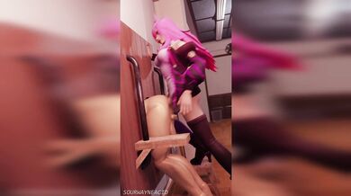 'ThrustingGooeyJizzBombsAllOverKatarinaWhileSheHumpsTheFellowStuckInAPlasteredWall!'