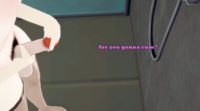 In the steamy shower, the latex-clad lovers engage in hot and wet sex.