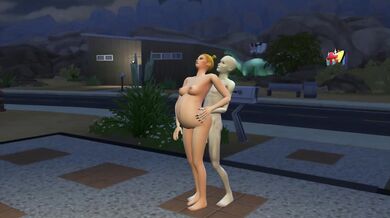 'A stinky alien humps a pregnant lady from behind in a steamy encounter'