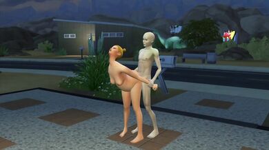 'A stinky alien humps a pregnant lady from behind in a steamy encounter'