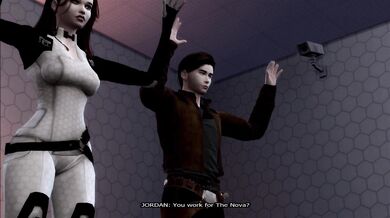 Rewritten: "A Galactic Mishap Leads to a Hentai Adventure with Jordan and the Eagle"