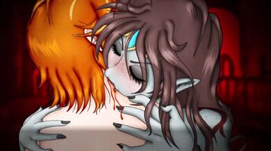 'Ferocious Furry Feline Flirts with Foxy Friend'