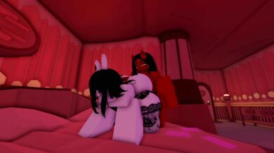 'Meru gets kinky with her femboy toy'