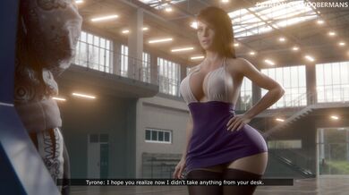 'Mrs. Johnson and her naughty doggie friend, Luna the Labrador'