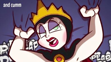 'Cumming for Evil Queen Grimhilde, she monologues as she gets pounded by a comic book hero in an erotic hentai porn video.'