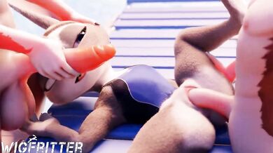 "Swimming Pool Fun With Judy's Double D's"