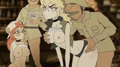 'Eri and Fio go wild in the bedroom, bar sex with Kyde'