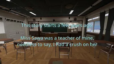 'My Horny Teacher Gets Caught by a Peeping Tom!'