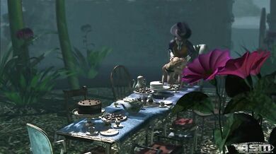 'Max Hatter ravages Alice on the bed'