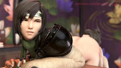 The Scarlet Shows Yuffie Her Latest Weapon in FFvii REMAKE.