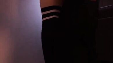 'Girl fucked on the wall in an amazing threesome (Zyxreign)'