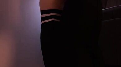 'Girl fucked on the wall in an amazing threesome (Zyxreign)'