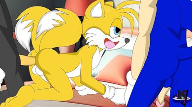 "Sonic the Hedgehog's Ménage à Trois with Tails and Shadow the Hedgehog"