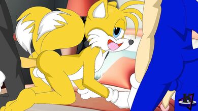 "Sonic the Hedgehog's Ménage à Trois with Tails and Shadow the Hedgehog"