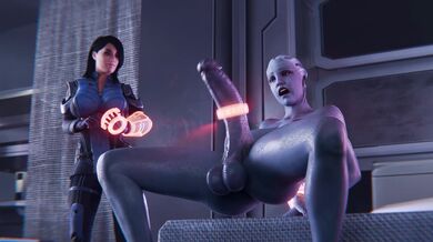 'Ultra HD Holographic Onahole Fucking with Ashley and Liara'