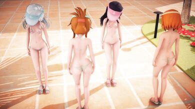 "Wet Dance Sisters Shake It (000MMD)"