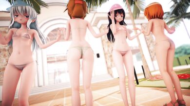 "Wet Dance Sisters Shake It (000MMD)"
