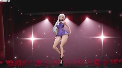 'RWBY: Weiss's Sensual Dance, Snapping on Command'