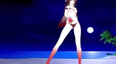 "A Shrine Maiden's Miniature Garden Blooms with Lust and Desire in MMD Lingsha "