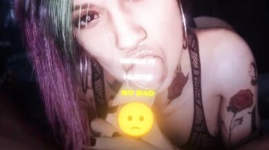 'Busty MILF gets fucked by two huge dudes in her living room!'