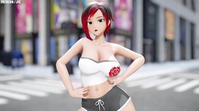 'The Hentai Experiment: Ruby the Tomboy Dancing to RWBY'.