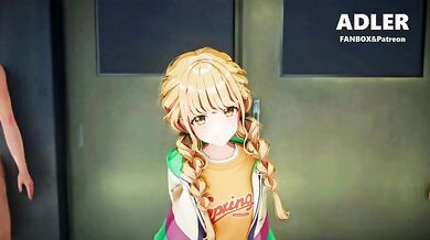 Watch as Adler Kotone Fujita fucks three girls at once in a wild group sex scene!