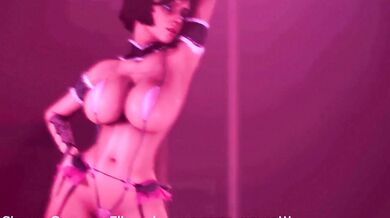 'MILF Elizabeth Shows Off Her Curves With A Sexy Striptease'