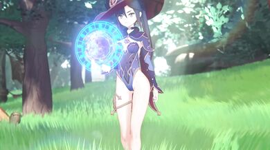 Sexy secretary Mona Hilichurl has a wild threesome with her boss and his assistant, alternating between sexy office outfits and lingerie.