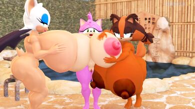 'Ebony Goddess with Monstrous Melons Makes Love to Two Strong Men'