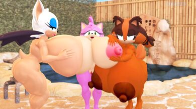 'Ebony Goddess with Monstrous Melons Makes Love to Two Strong Men'