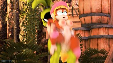 Rewritten: "Sexual Heatwaves: Surge and Dixie's Steamy Three-Way"