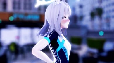 '"Goodnight Kiss" - MMD R-18 Jun Hyo Seong(준효성) Sunaookami Shiroko -'