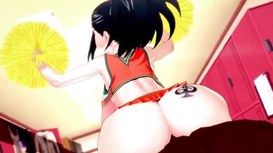 "Superhero Saved by Momotarou's Yaoyorozu's Lustful Fuck"