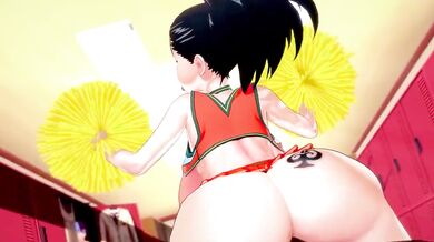 "Superhero Saved by Momotarou's Yaoyorozu's Lustful Fuck"