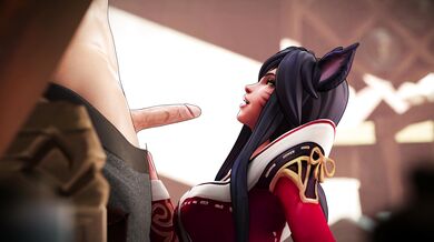 Watch Ahri get a nutty blowjob in stunning 4K quality!