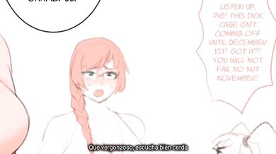 Fellatrix and Karen have a no nut November in Spanish.