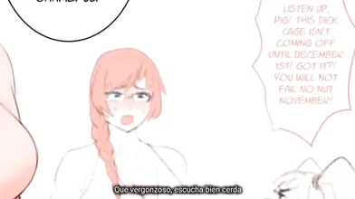 Fellatrix and Karen have a no nut November in Spanish.