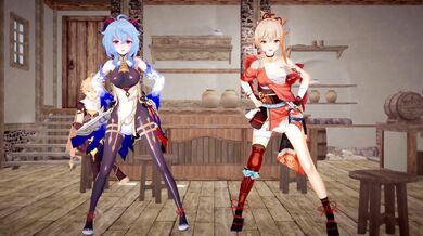 "Sexy Adventure of Ganyu and Yoimiya"